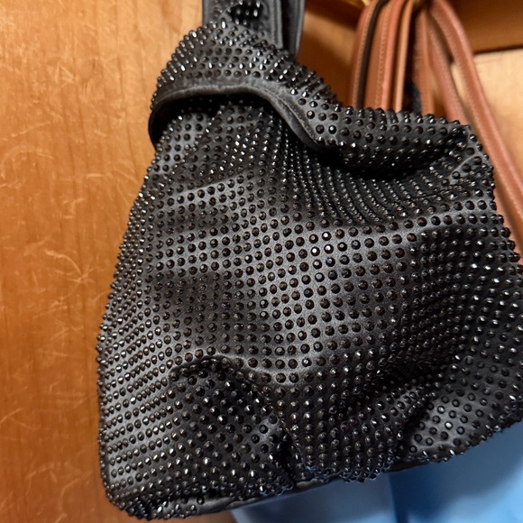 JCrew Santorini bag with crystals- black - Picture 2 of 2